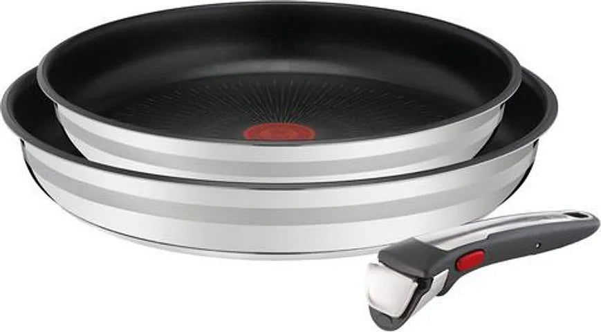 Ensemble de 3 poêles Tefal Jamie Oliver Ingenio G6 argentées