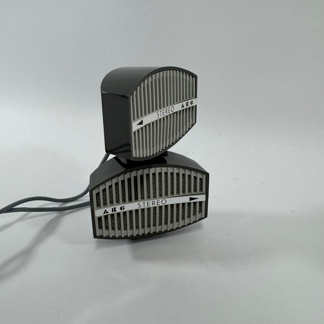 Microphones stéréo rétro AKG D66 – Son et design emblématiques des années 60/70 | Objet de collection vintage