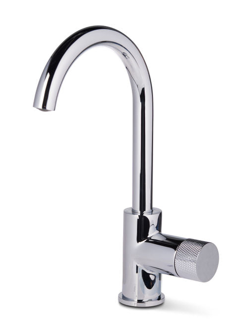 Robinet de Lavabo Haut Brøndby Blue Label – Chrome | Bec en C | Nouveau