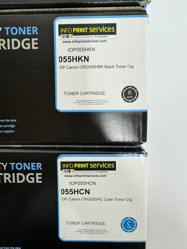 Cartouche de toner cyan Canon 005HCN (marque maison), environ 5 900 pages
