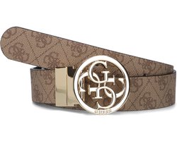 Stijlvolle Guess Riem - Aanpasbaar en Omkeerbaar - Camel - Maat L