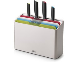 Joseph Joseph Foilio Icon Plus - 8-Delige Snijplank en Messen Set - Multicolor