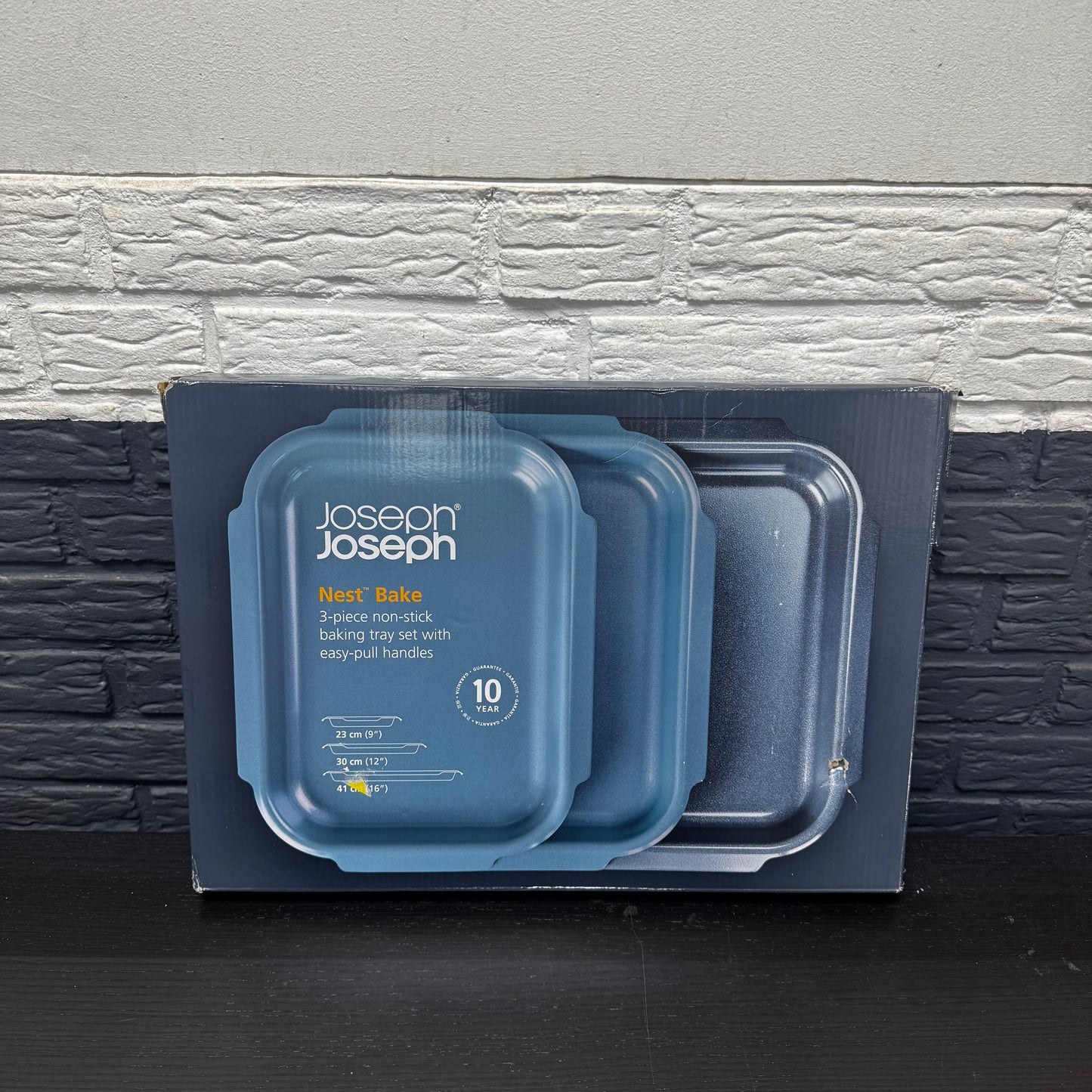 Ensemble de 3 plaques de cuisson antiadhésives Joseph Nest™ pour four - Bleu