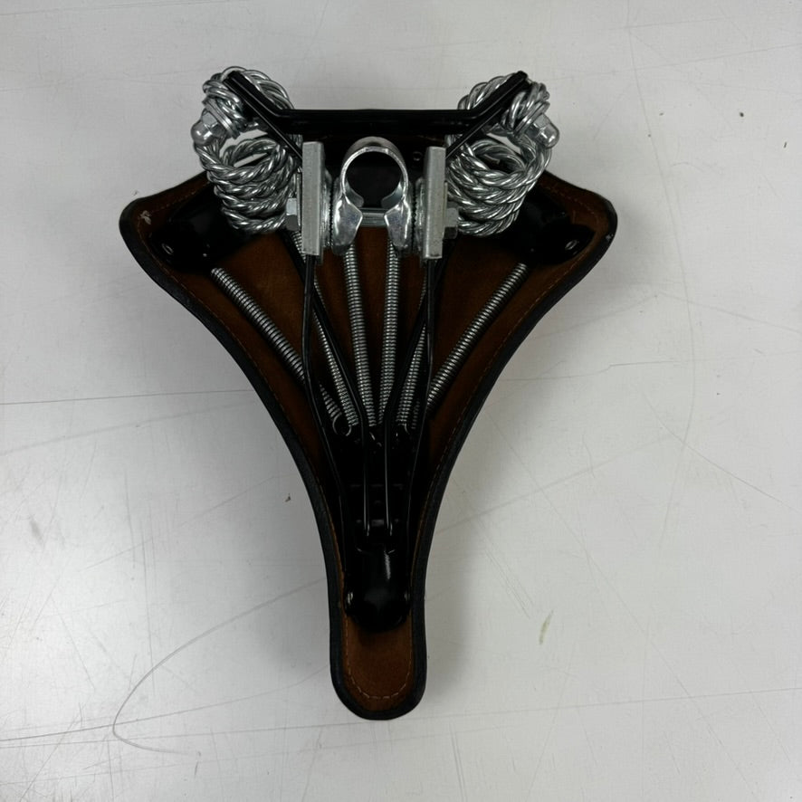 Selle de vélo Sella Monte Grappa en cuir marron – Style rétro | Occasion