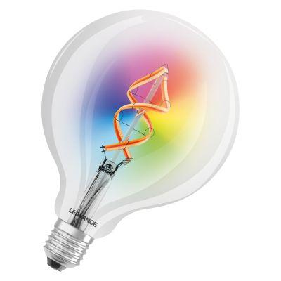 Ampoule LED Smart+ WiFi E27 Globe Classic à filament 4,5 W – RGBW et blanc très chaud (827)