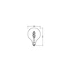 Ampoule LED Smart+ WiFi E27 Globe Classic à filament 4,5 W – RGBW et blanc très chaud (827)