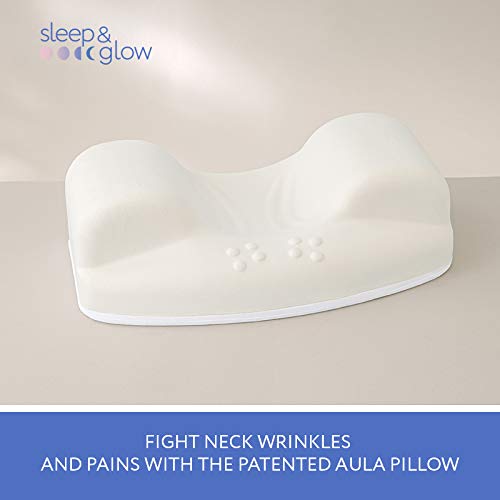 Oreiller Sleep&amp;Glow Aula – Pour dormir sur le dos | Oreiller anti-âge | Nouveau