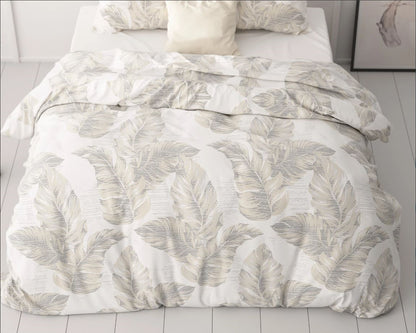 Housse de couette Sleeptime Afina Beige 240x200 cm – Luxueuse et confortable | Neuve