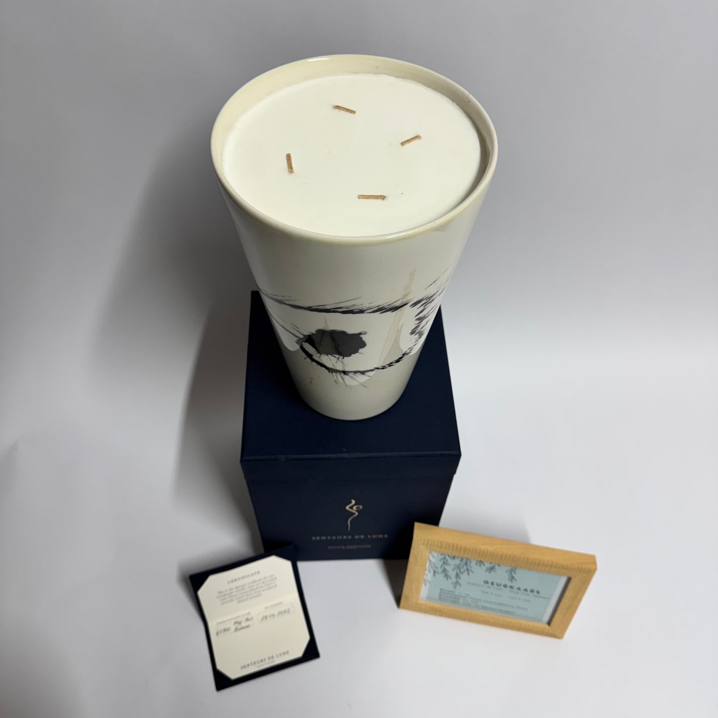 Art bougie parfumée Senteurs de Lune 25cm