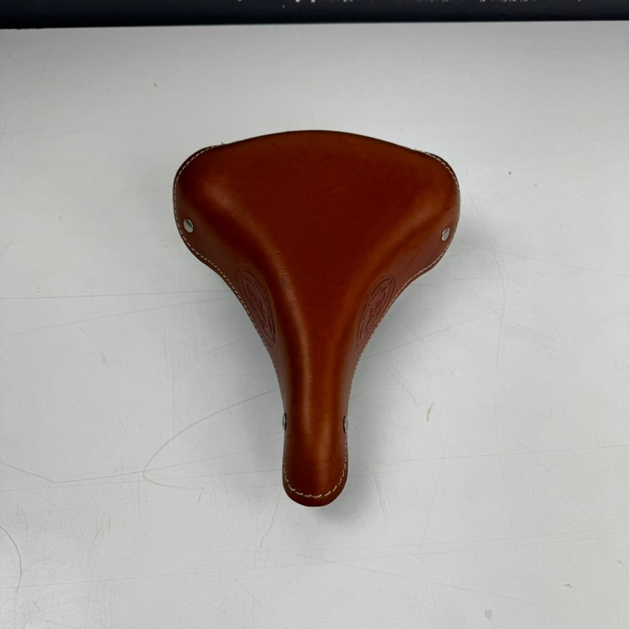 Selle de vélo Sella Monte Grappa en cuir marron – Style rétro | Occasion