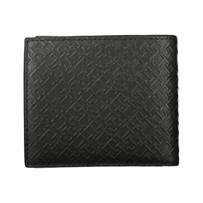 Portefeuille en cuir nappa à motif étiquette sur toute la surface