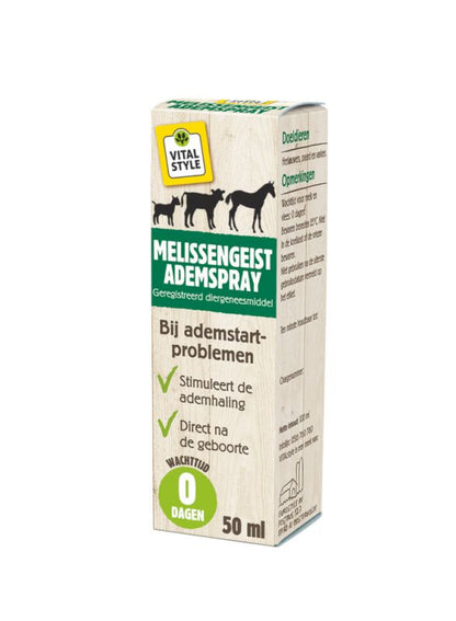 Spray buccal VITALstyle Melissengeist 20 ml – pour une respiration fraîche dès le départ chez les jeunes animaux