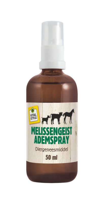 Spray buccal VITALstyle Melissengeist 20 ml – pour une respiration fraîche dès le départ chez les jeunes animaux