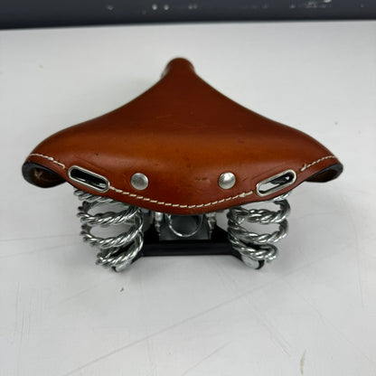 Selle de vélo Sella Monte Grappa en cuir marron – Style rétro | Occasion