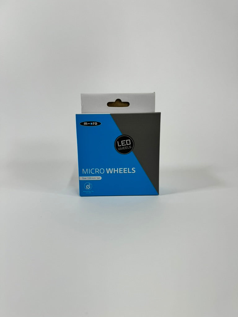 Roues Micro LED 120mm Set Transparent Gris - Nouveau Outlet
