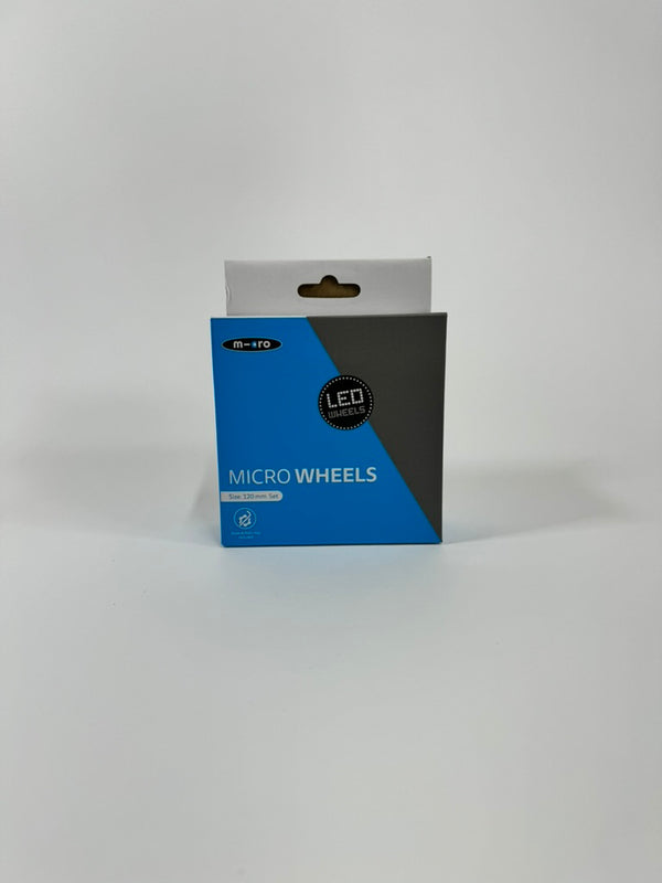 Roues Micro LED 120mm Set Transparent Gris - Nouveau Outlet