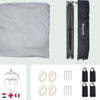 lifegoods partytent 3x4,5m met zijwanden metallic grijs