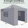 lifegoods partytent 3x4,5m met zijwanden metallic grijs