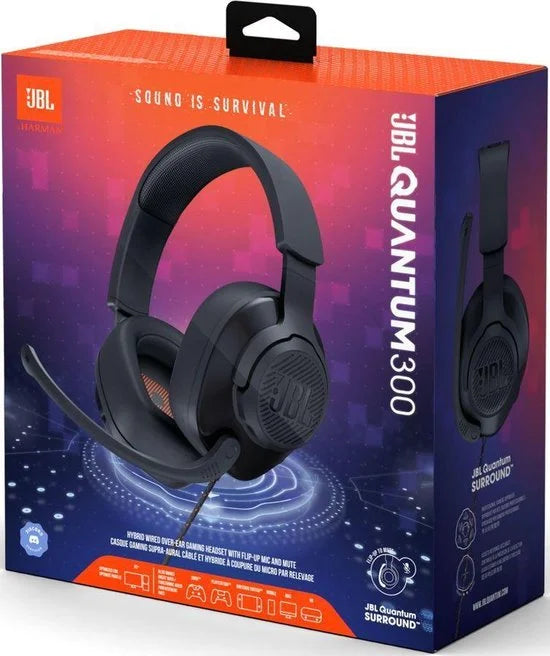 JBL Quantum 200 - Gaming Headset - Over Ear - Zwart - PS4/PS5, Xbox, PC & Nintendo Switch