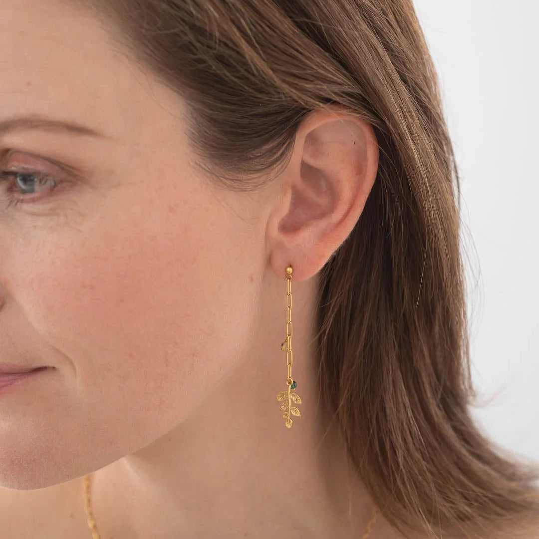 A Beautiful Story Sympathy Citrine Aventurine Earrings - aw_31042