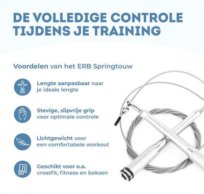 erb sports springtouw zilver