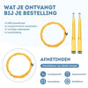 ERB® Professioneel Crossfit & Fitness Springtouw - Speedrope - Jump Rope - Verstelbaar - Volwassenen & Kinderen – Geel