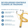 ERB® Professioneel Crossfit & Fitness Springtouw - Speedrope - Jump Rope - Verstelbaar - Volwassenen & Kinderen – Geel