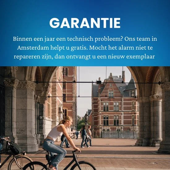 Loxure Vouwslot met Alarm - Alarmsysteem voor Fiets & Scooter - Kettingslot - Fietsalarm met Slot - 120 Decibel - Waterdicht Fietsslot