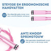 ERB® Professioneel Crossfit & Fitness Springtouw - Speedrope - Jump Rope – Verstelbaar Gewicht - Volwassenen & Kinderen – Roze