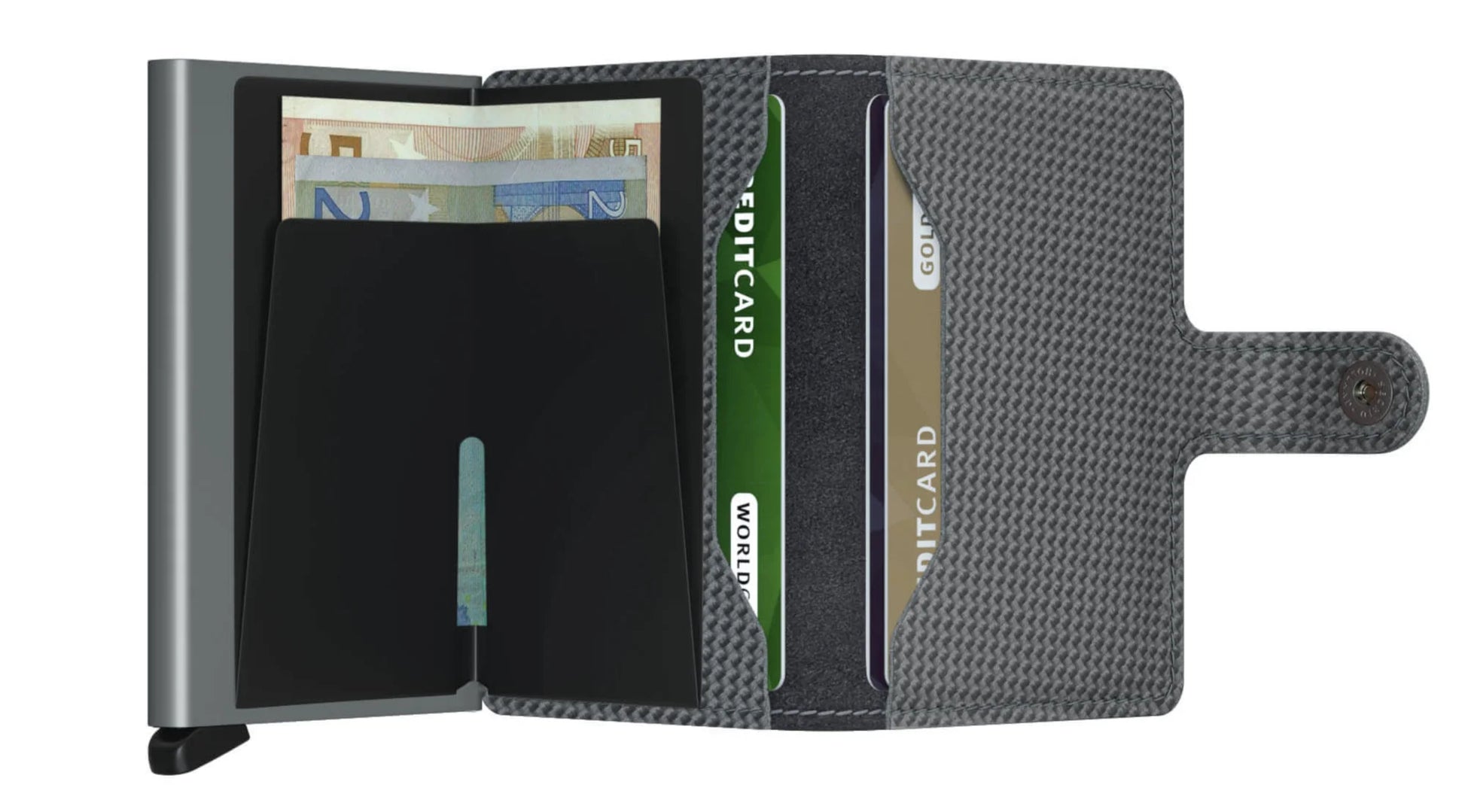 Secrid Mini Wallet Portemonnee Carbon Cool Grey