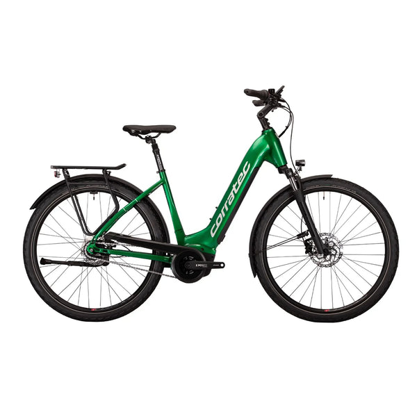 Corratec E-Power Trekking (45cm) 28 P6 8S Green/Zilver – Elektrische Trekkingfiets