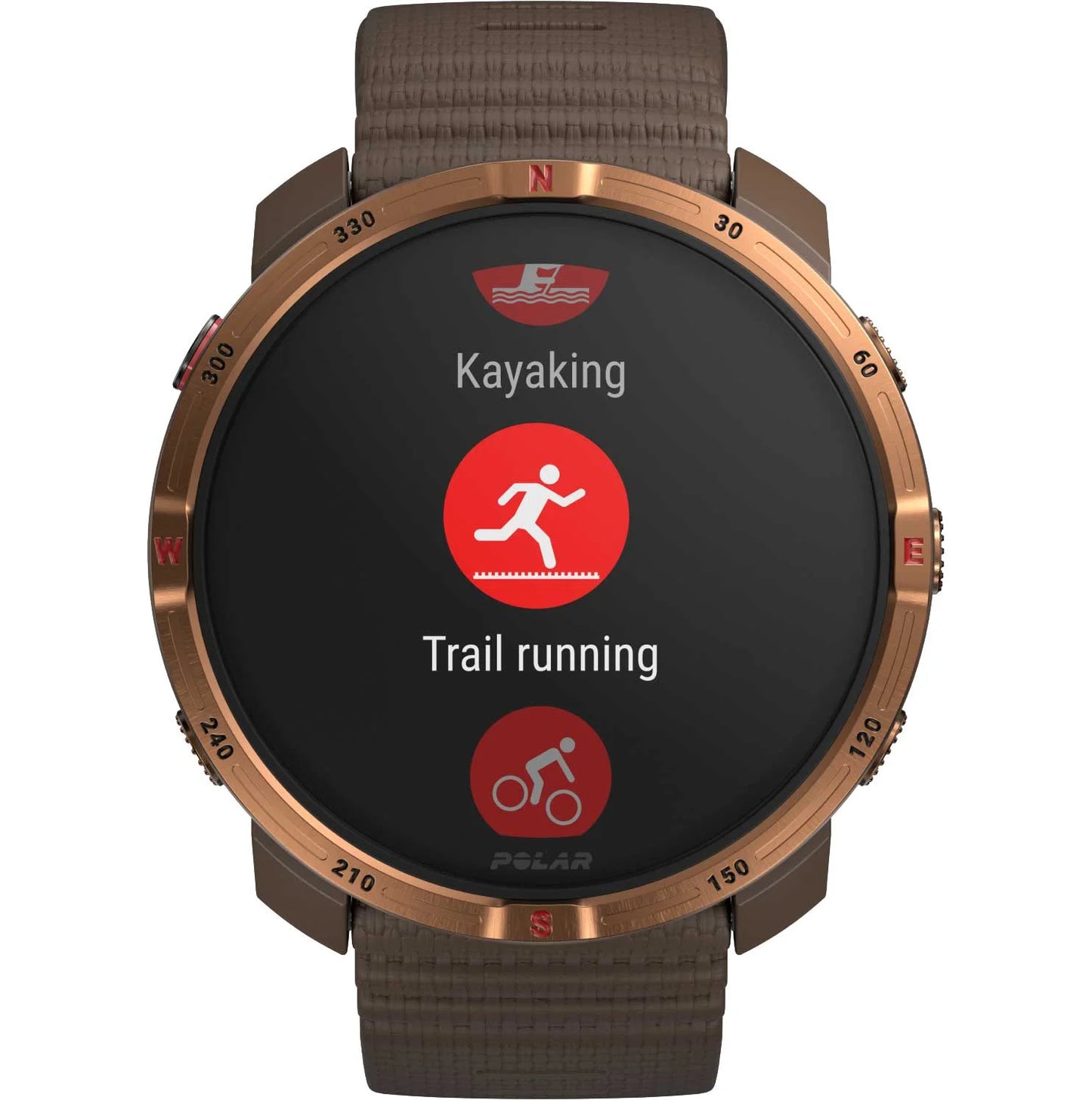 Polar Grit X2 Outdoor Watch - Brown Coppler - maat S-L