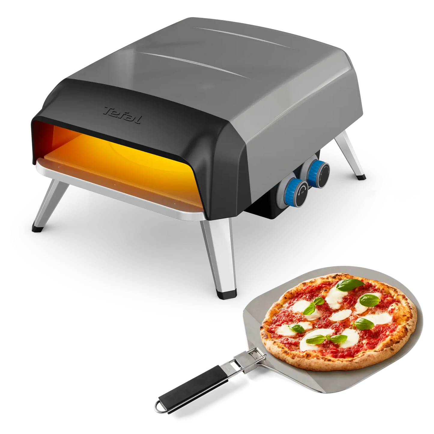 Tefal Pizza Pronto JM4120 pizza oven op gas + pizzaschep