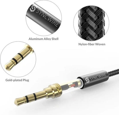 syncwire premium audio cable Stereo-audiokabel/AUX-kabel, 3,5 mm, 1 meter
