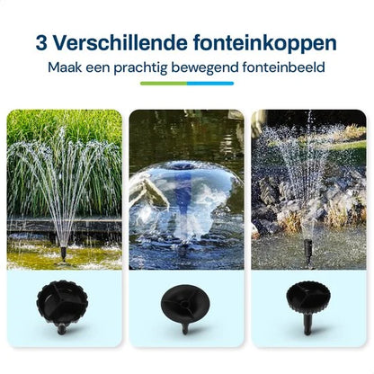 BlueFilter 1011 vijverpomp met filter set, 11W UV lamp en fonteinset - 1000lit/uur