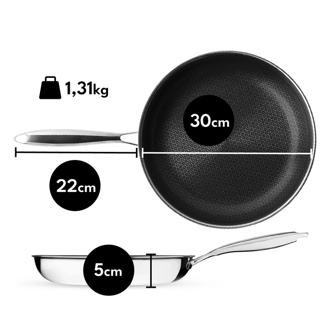 HYBRIDE ANTIAANBAK KOEKENPAN 30CM