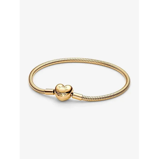 PANDORA ARMBAND GOLDPLATED HARTSLUITING 17CM 563050C00-17