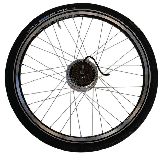 Achterwiel 28 inch – Shimano MF-TZ500-7 freewheel – Schwalbe Big Apple band