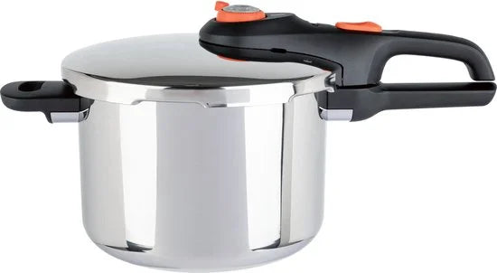 Tefal Snelkookpan Secure Click P2530756 6L - Secure 5-beveiligingssysteem met 2-traps kookregelaar