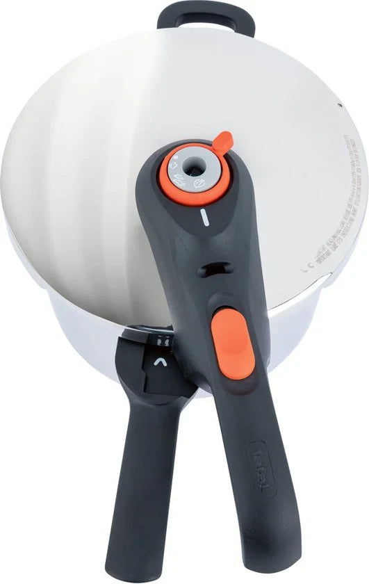 Tefal Snelkookpan Secure Click P2530756 6L - Secure 5-beveiligingssysteem met 2-traps kookregelaar