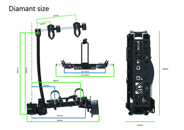 Fietsendrager Pro-User Diamant bike carrier