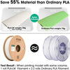 eSUN Lichtgewicht PLA Filament 1,75mm, 3D Printer Filament PLA-LW, Maatnauwkeurigheid +/- 0,05mm, 1kg Spoel (2,2 LBS) Schuimmateriaal voor 3D Printers, Natuurlijk