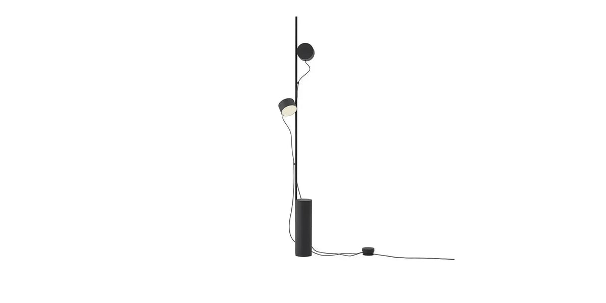 Vloerlamp - Post - Zwart