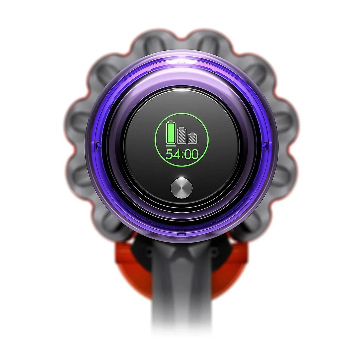 V15 Origin Steelstofzuiger Nikkel/Rood