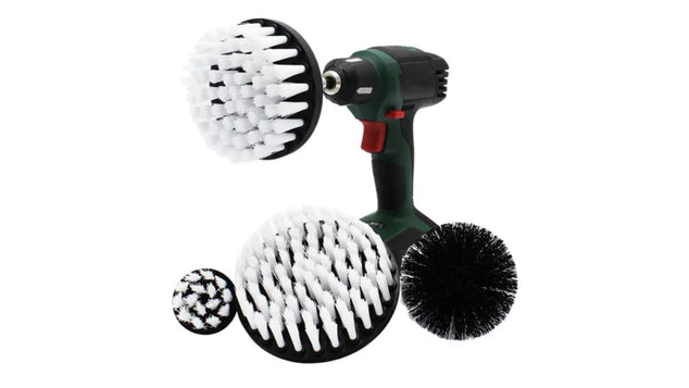 Set Van 4 Borstels (witte zachte haren) Voor Boormachine