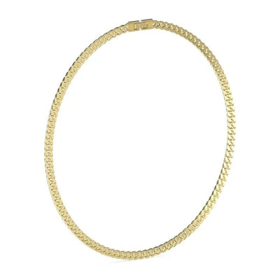 Heren Guess heren stalen goldplated collier LINK CITY - Ketting - Staal - Goudkleurig - 54 cm