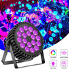 200 W LED Par Koplamp RGB UV zwart licht 18 LED podiumlicht partylicht DMX-4/8CH spot | EU STEKKER