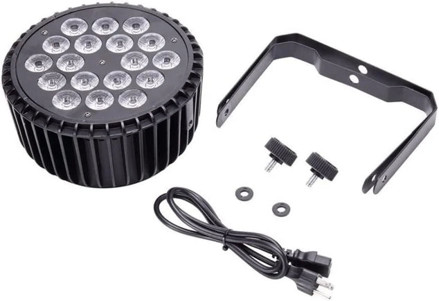 200 W LED Par Koplamp RGB UV zwart licht 18 LED podiumlicht partylicht DMX-4/8CH spot | EU STEKKER