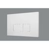 UP320 inbouwreservoir - dualflush - rechthoekige knoppen - kunststof wit glans