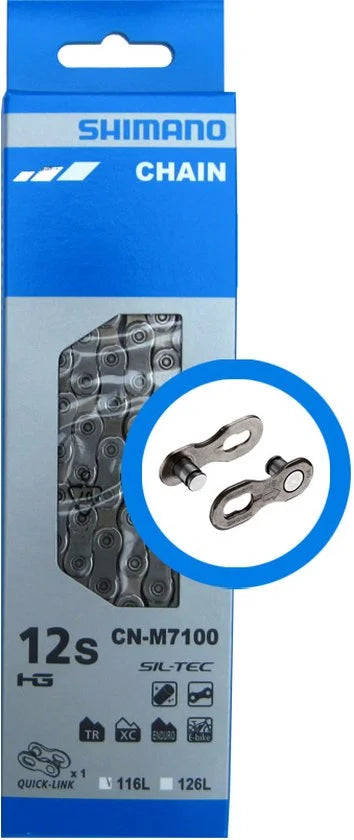 SLX CN-M7100 Ketting 12-speed - 116 links - zilver